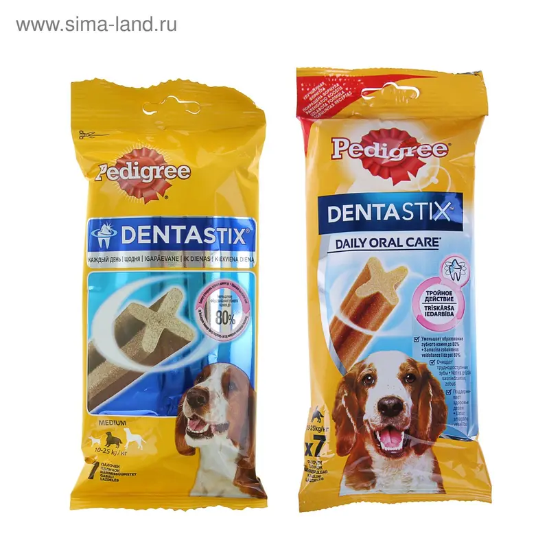 Лакомство Pedigree Denta Stix для собак, 180 г