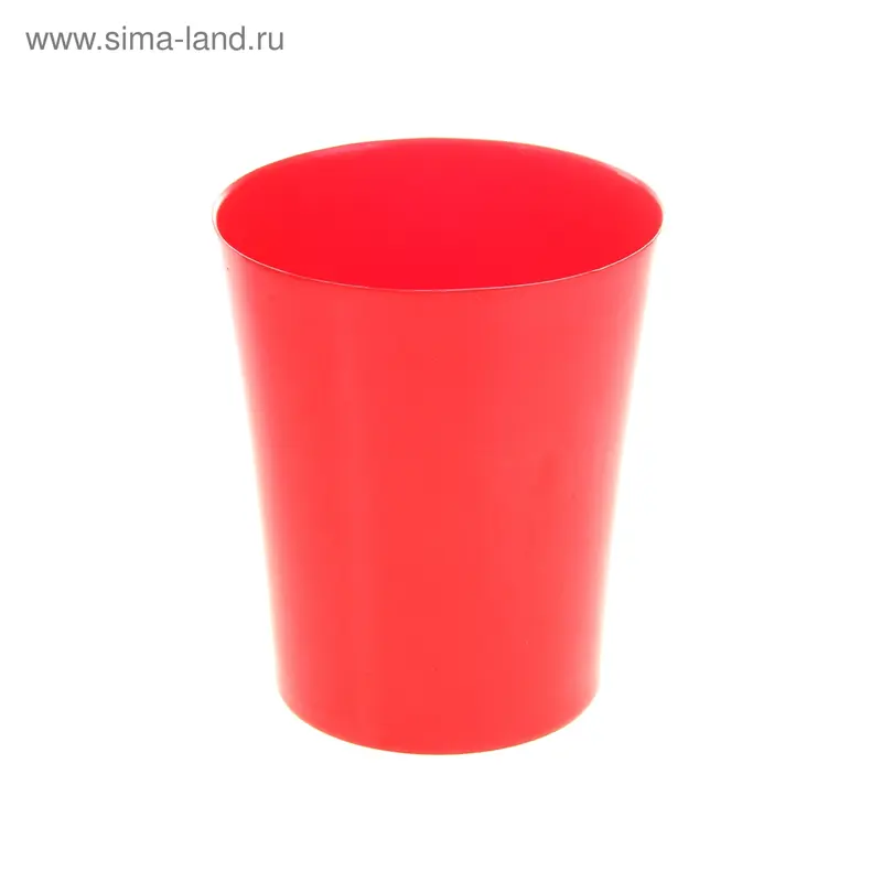 Ведро для мусора 15*15*17 см, красное