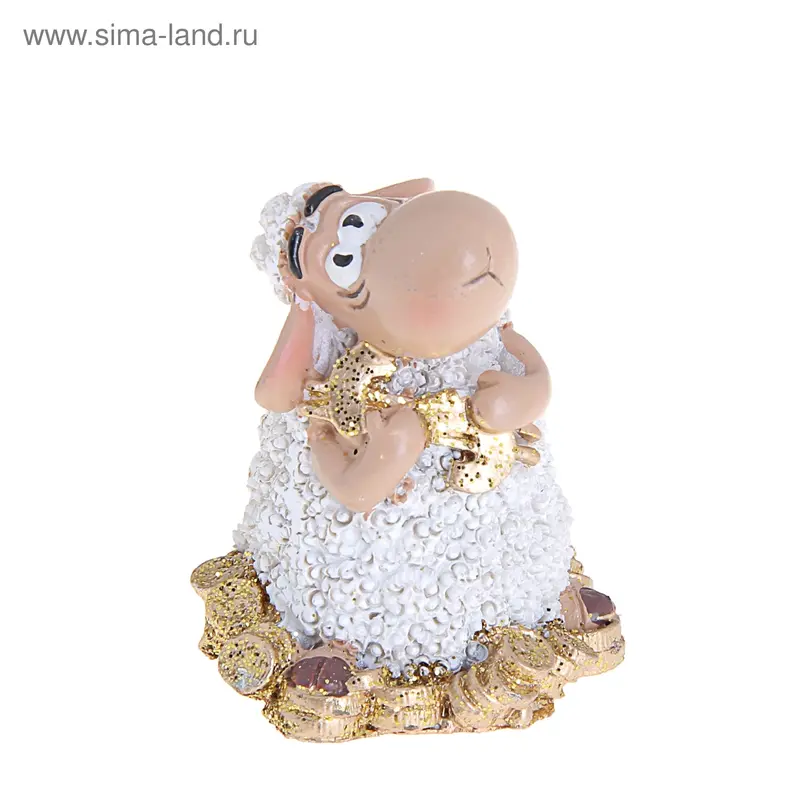 Сувенир "Богатая овечка" МИКС, 4,5x3,5x3,5 см