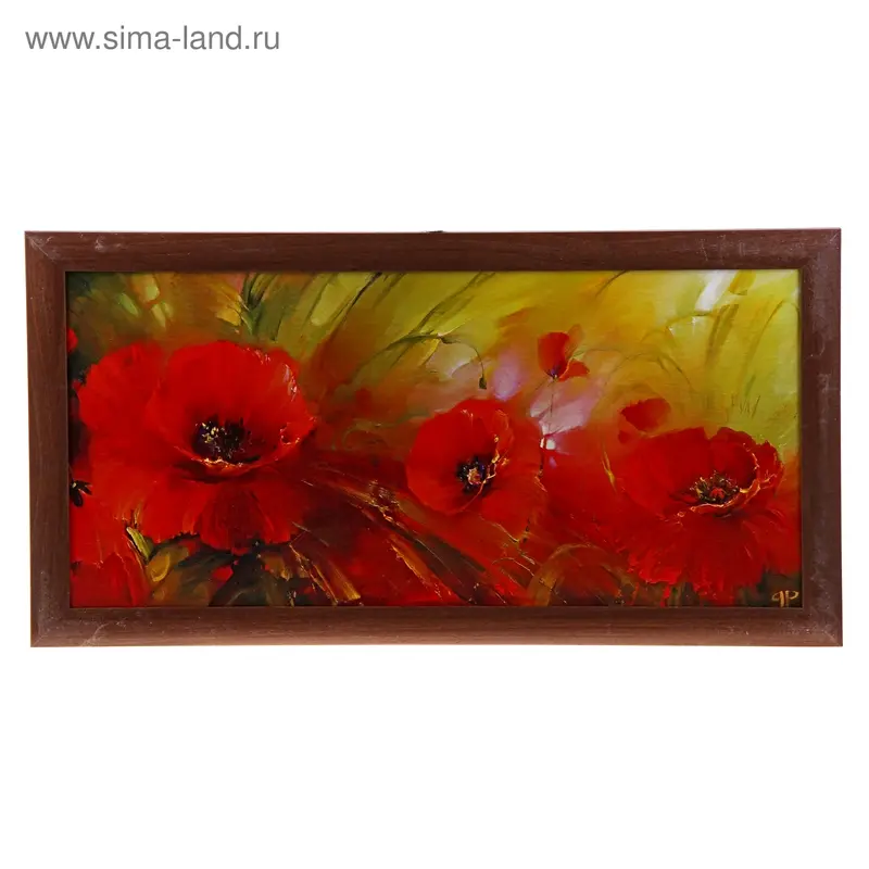 Картина Маки 337-166 №35-1045 О 33х70 см