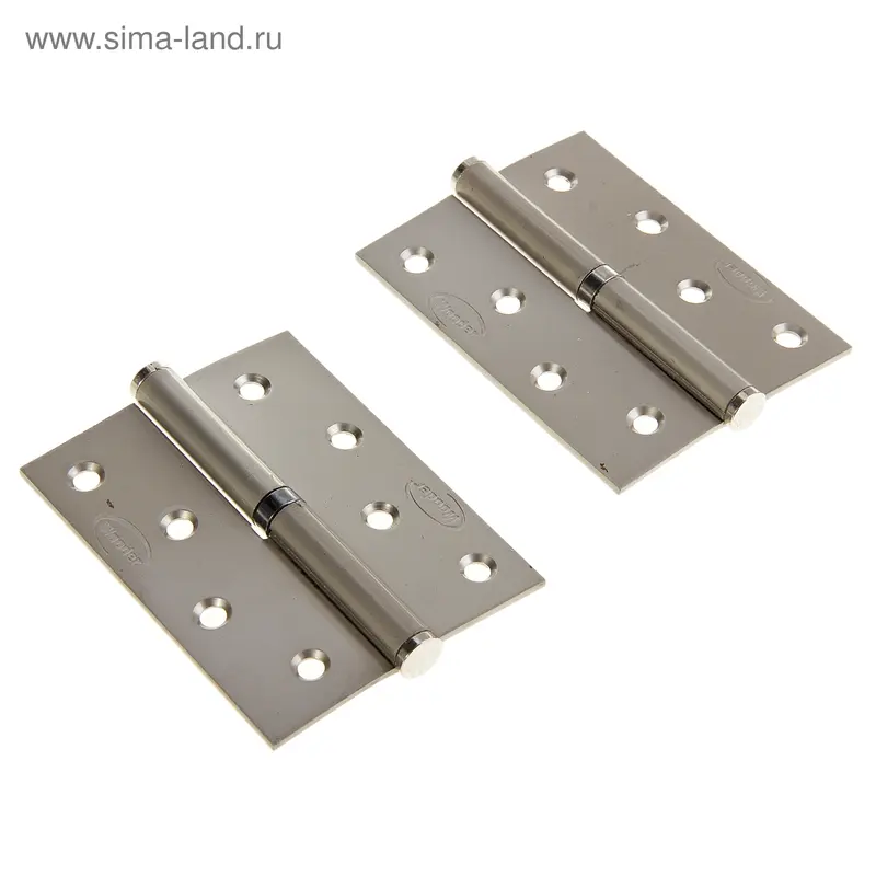 Петля дверная 1BB, 100х70х2.5 мм, набор 2 петли, цвет хром