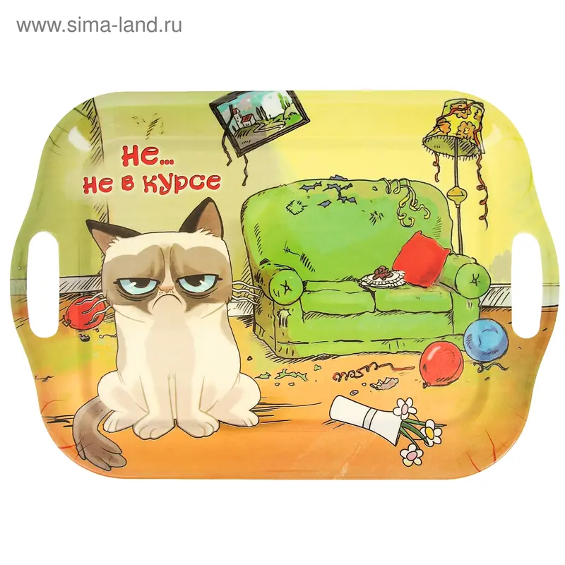 Поднос "Не в курсе", 30 х 40 см
