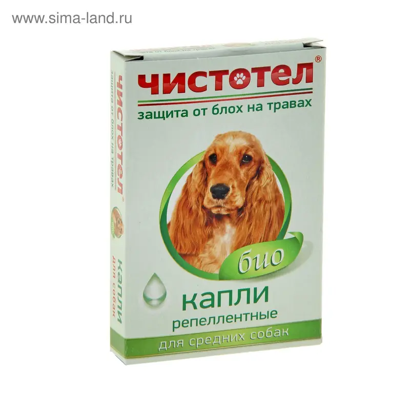 Капли от блох для средних собак "Чистотел БИО"