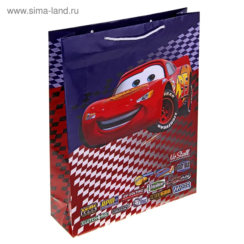 Сумка подарочная "Тачки" Disney 33 х 45,5 см