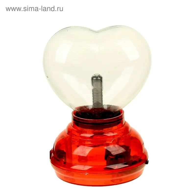 Плазменный шар "Сердце", 18 см (от USB, в комплекте)
