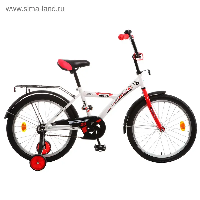 Велосипед 20" Novatrack Astra, цвет белый