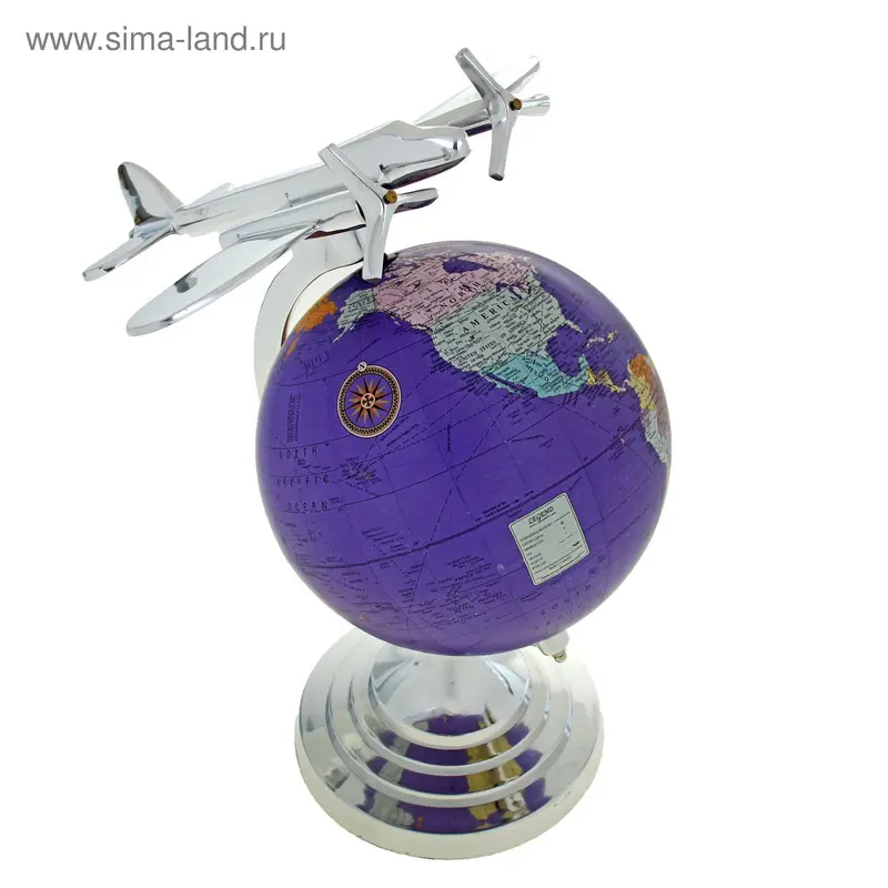 Сувенир глобус "Сталь" 41х31х30 см