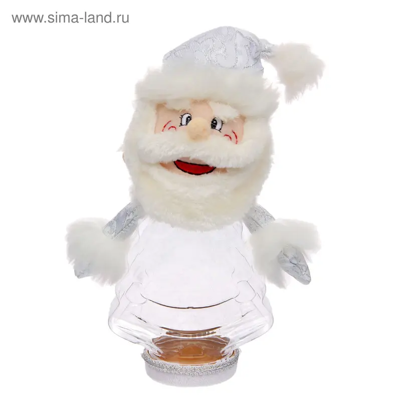 Конфетница "Дед Мороз", большие усы, вместимость 320 г