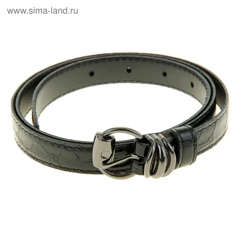 Ремень женский, черный 105см