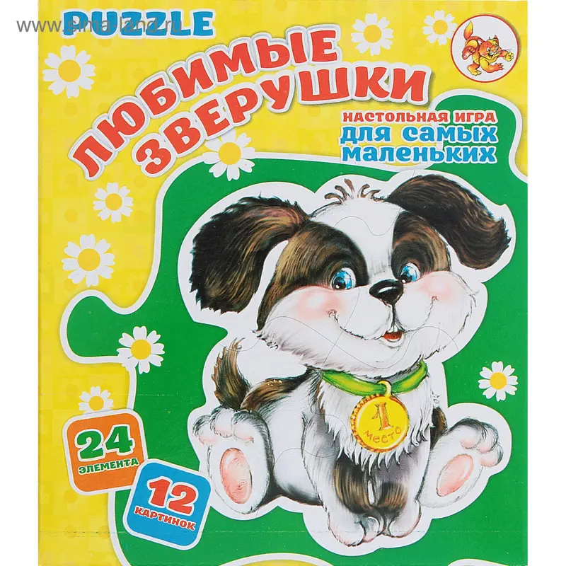 Пазл "Любимые зверушки", 24 элемента