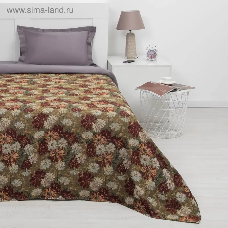 Покрывало гобеленовое "Маргаритки", размер 170х200 см, 300 г/м²