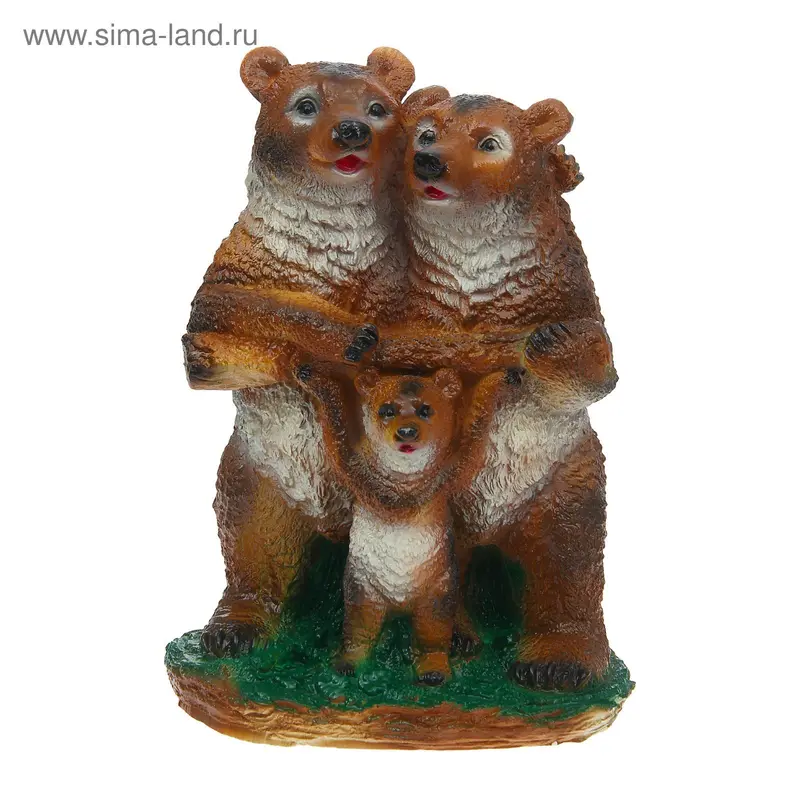 Садовая фигура "Семья медведей" 23*29*43 см МИКС