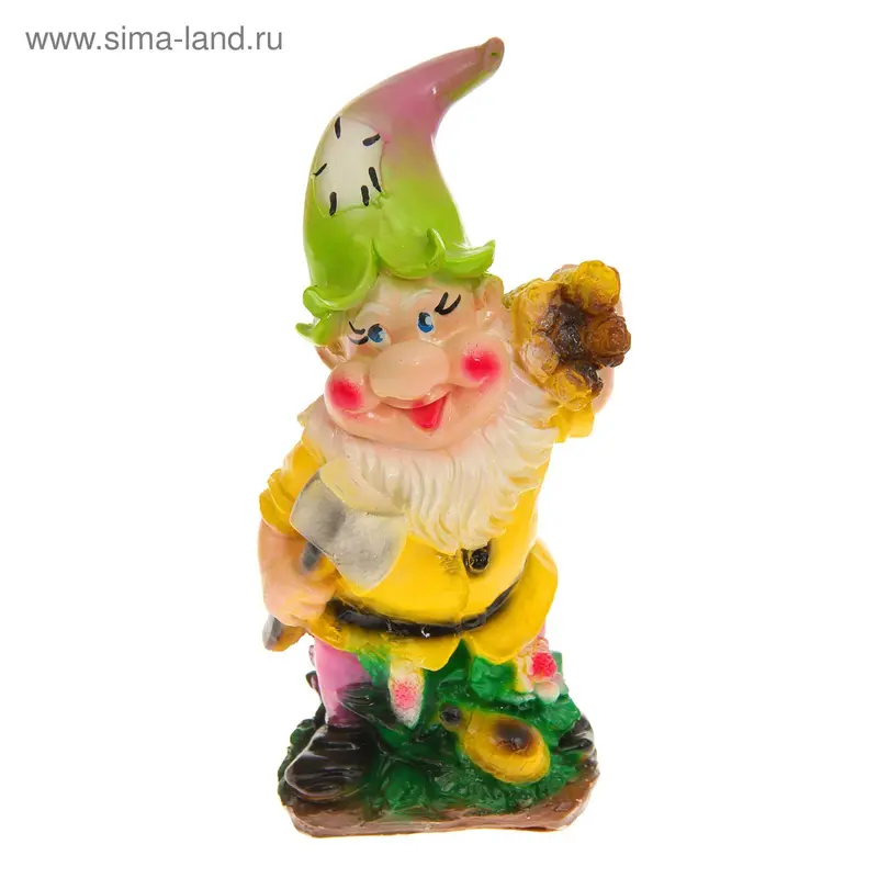 Садовая фигура "Гном дровосек" 10*15*30 см