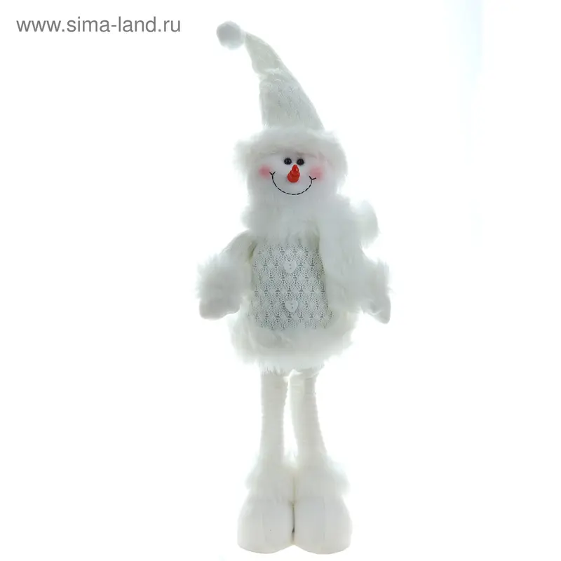 мягкая белая снеговик 58*26 см
