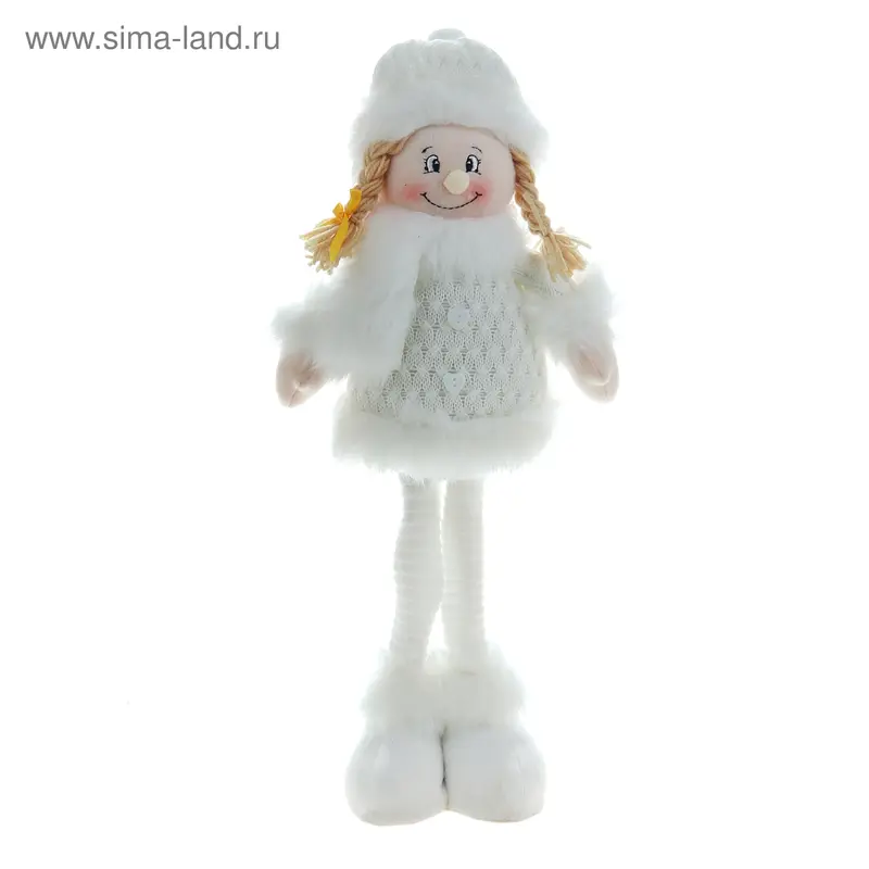 мягкая белая девочка 50*20 см