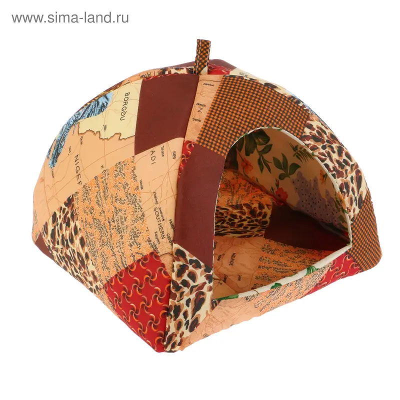 Домик для кошек и собак "Юрта", цвета микс