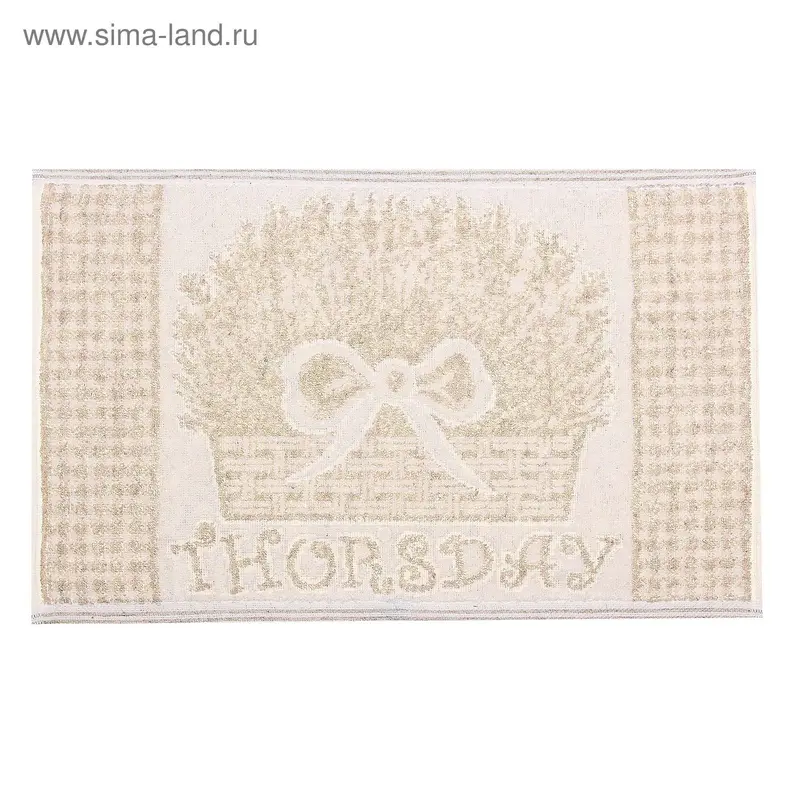 Салфетка махровая Thursday 50х30 см, 370 гр/м, хл/лен