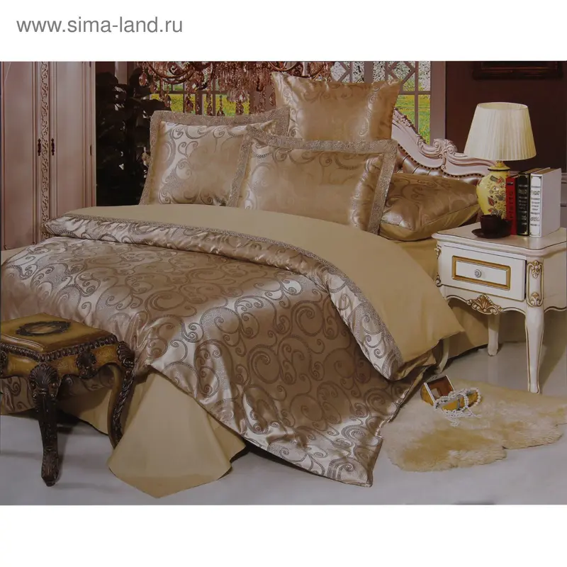 Постельное бельё Павлина дуэт рис. 009 145*215 см 2шт,220*240 см,50*70 см 2 шт,70*70 см 2 шт,полисатин,100% п/э