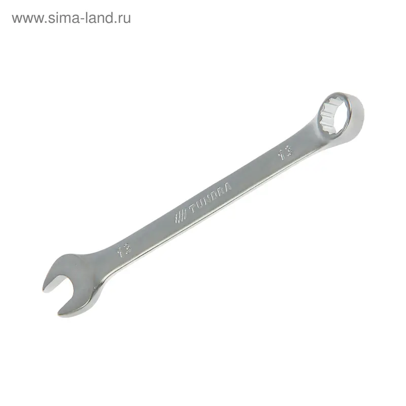 Ключ комбинированный ТУНДРА, CrV, матовый, 13 мм