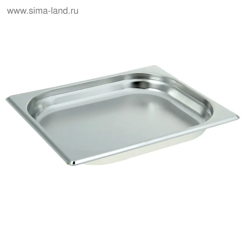 Гастроемкость 1/2 из нержавеющей стали, 40 мм, 32,5×26,5×4 см
