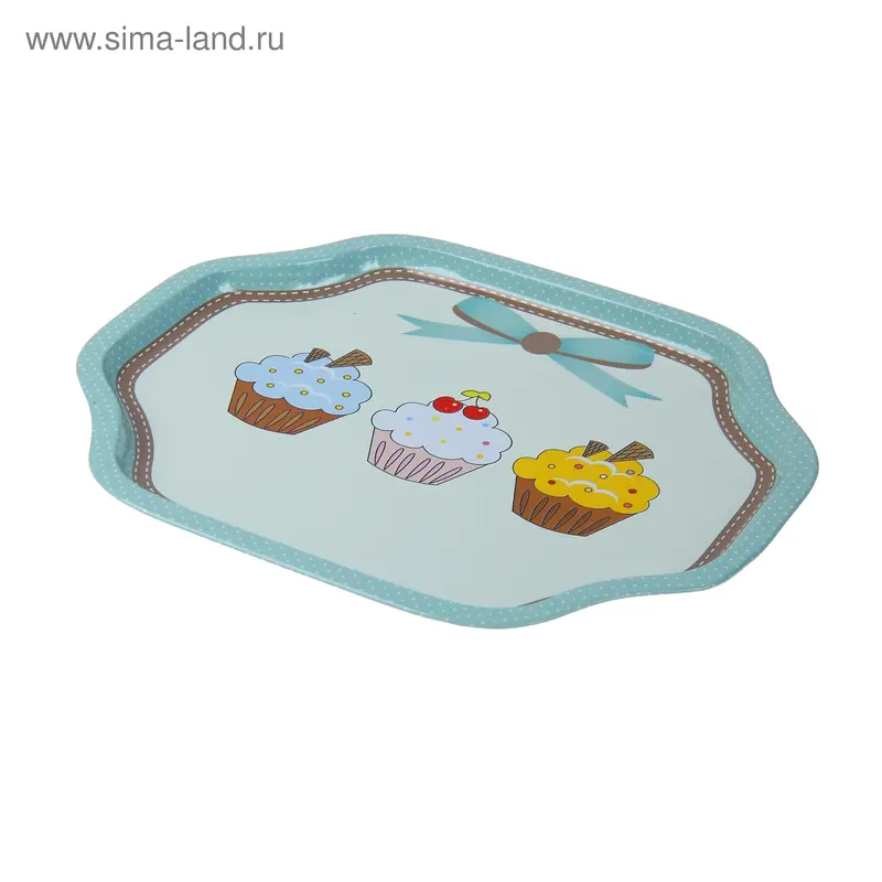 Поднос 27х33 см "Пирожное", цвета МИКС