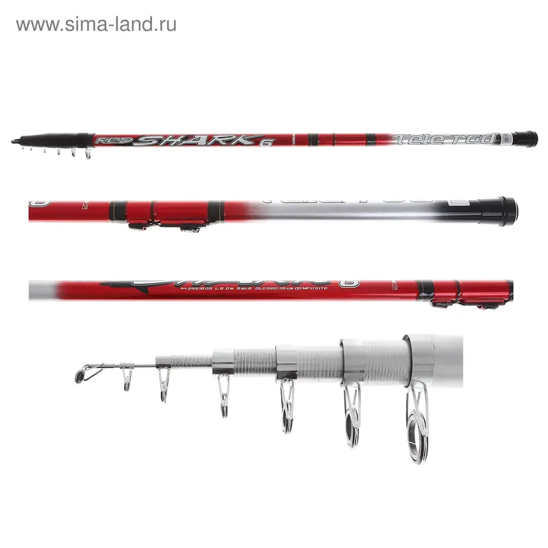 Удочка "SIWEIDA" Red Shark 6м с/к 2451603 (D30) 10
