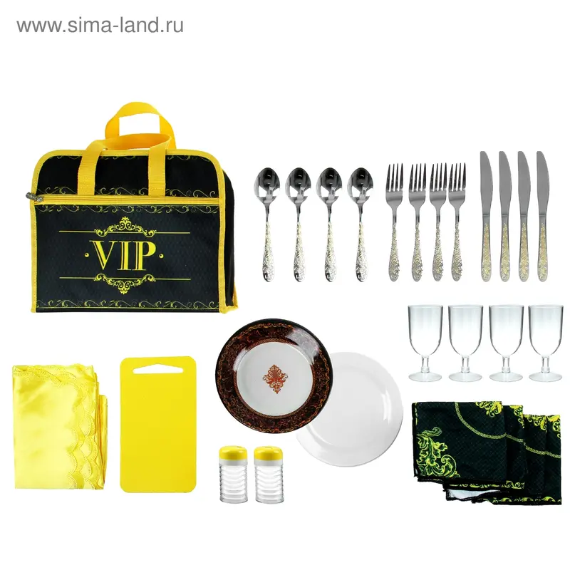 Сумка-набор "VIP" на 4 персоны (28 предметов)
