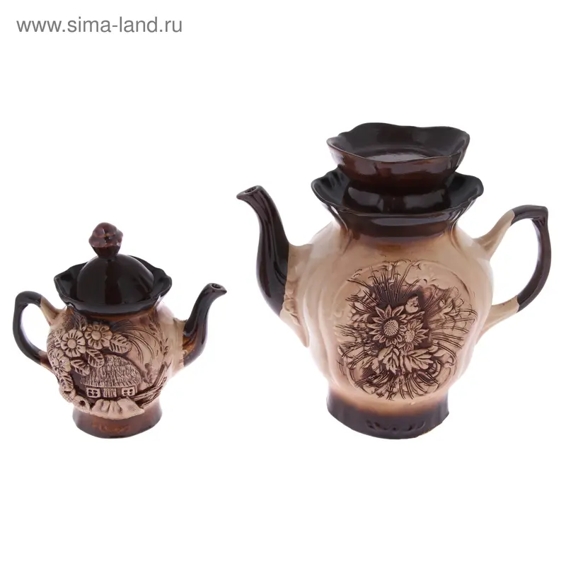 Чайный набор "Дуэт" 2 предмета, 2,3/0,5 л