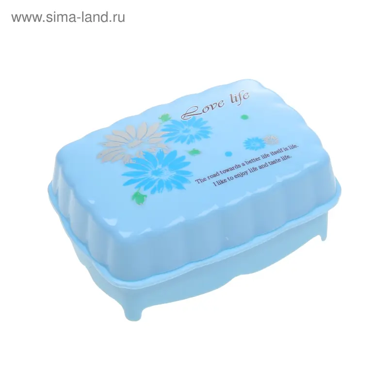 Мыльница пластиковая «Цветы», цвет МИКС