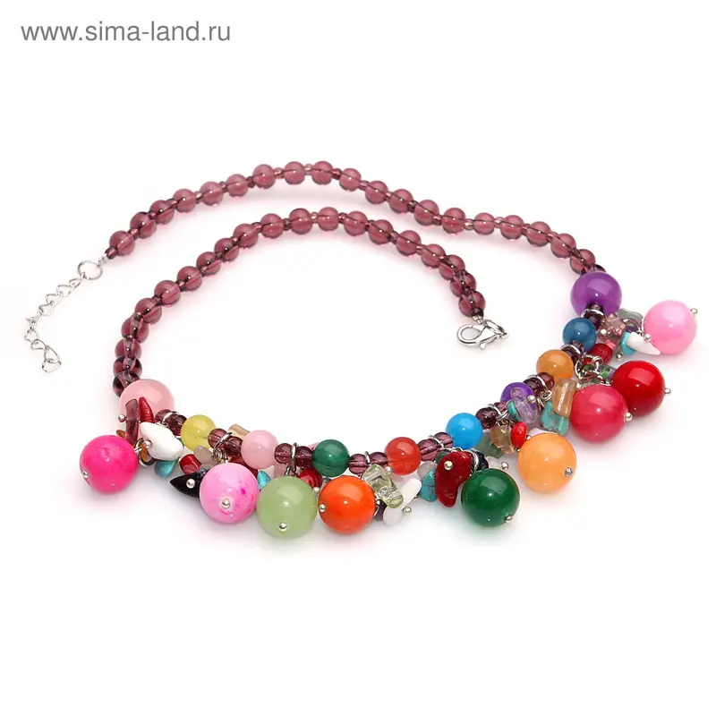 Колье крошка с шариками №10 «Самоцвет», 45см