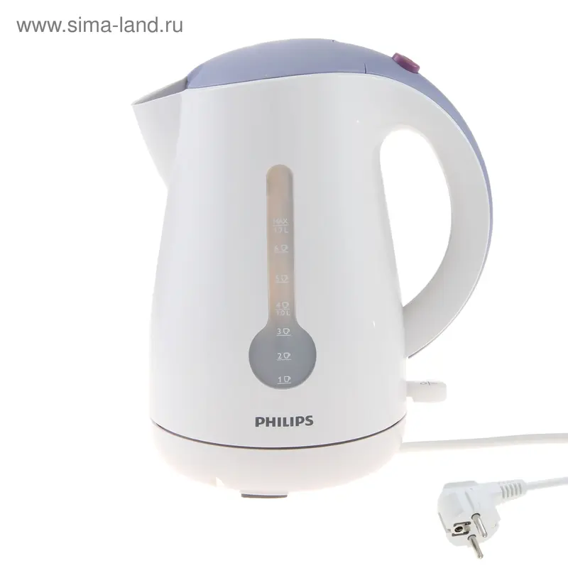 Чайник электрический Philips HD4677/40, 1.7 л. 2400 Вт, белый