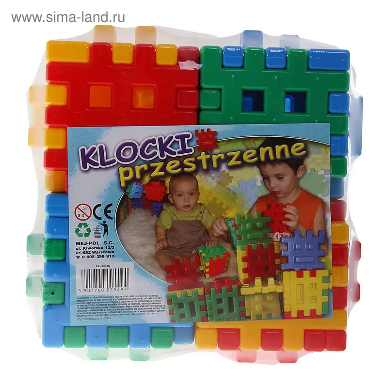 Конструктор, 24 детали, МИКС