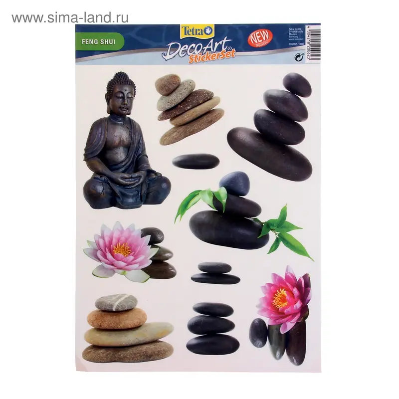 Наклейки для аквариума Tetra DecoArt StickerSet Feng Shui