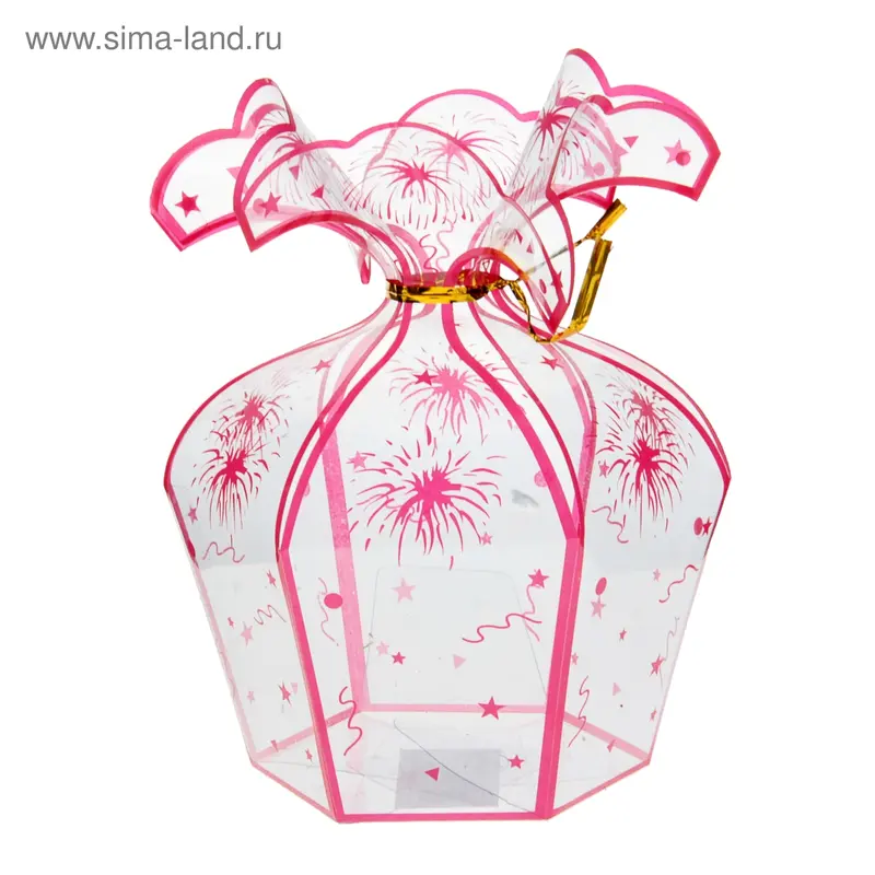 Коробка сборная "Фейерверк", красный