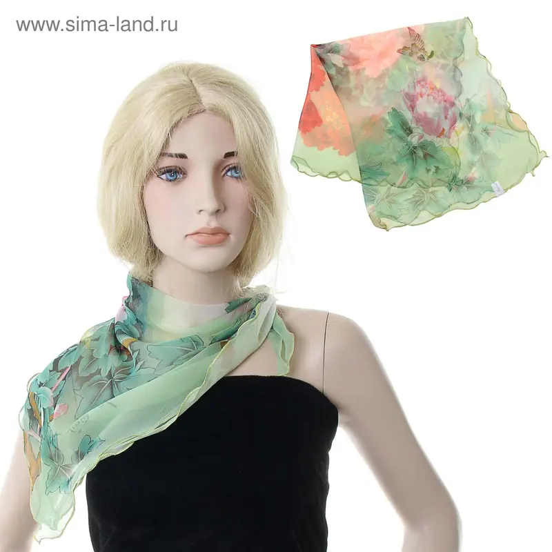 Платок Bona Ventura шейный волан 60*60 см рис.11_2