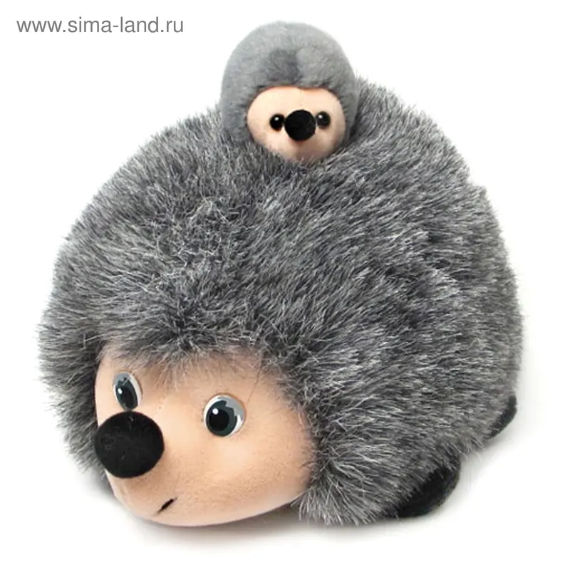 Мягкая игрушка "Ёжик с ежонком" музыкальная