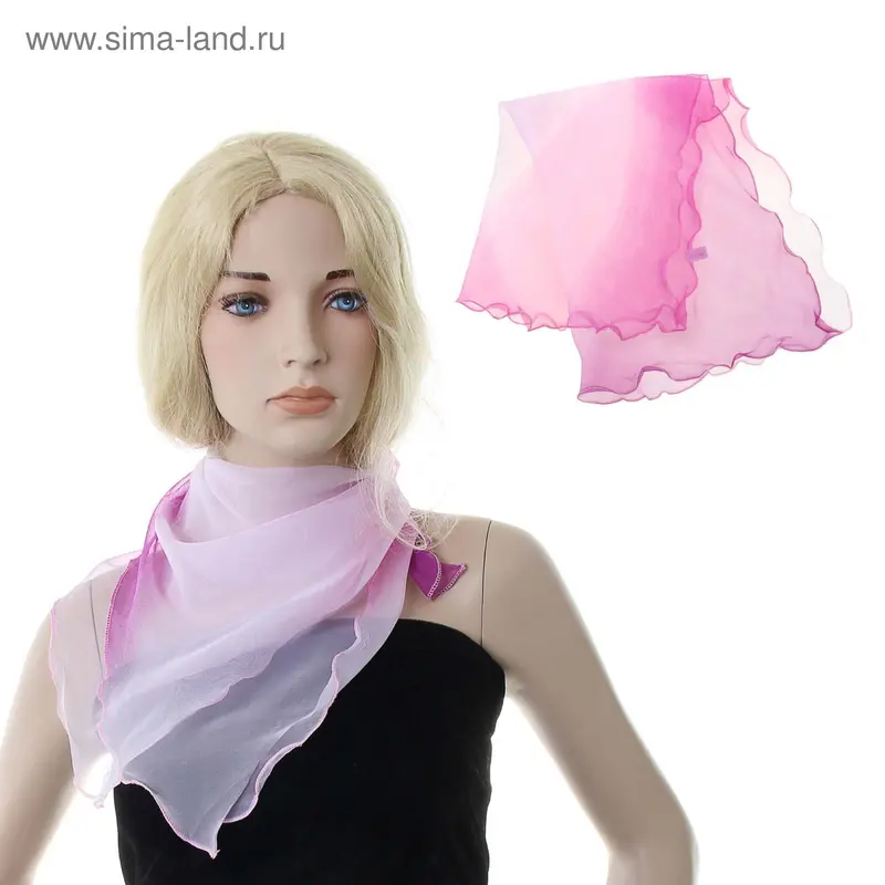 Платок Bona Ventura шейный волан 60*60 см рис.15_7