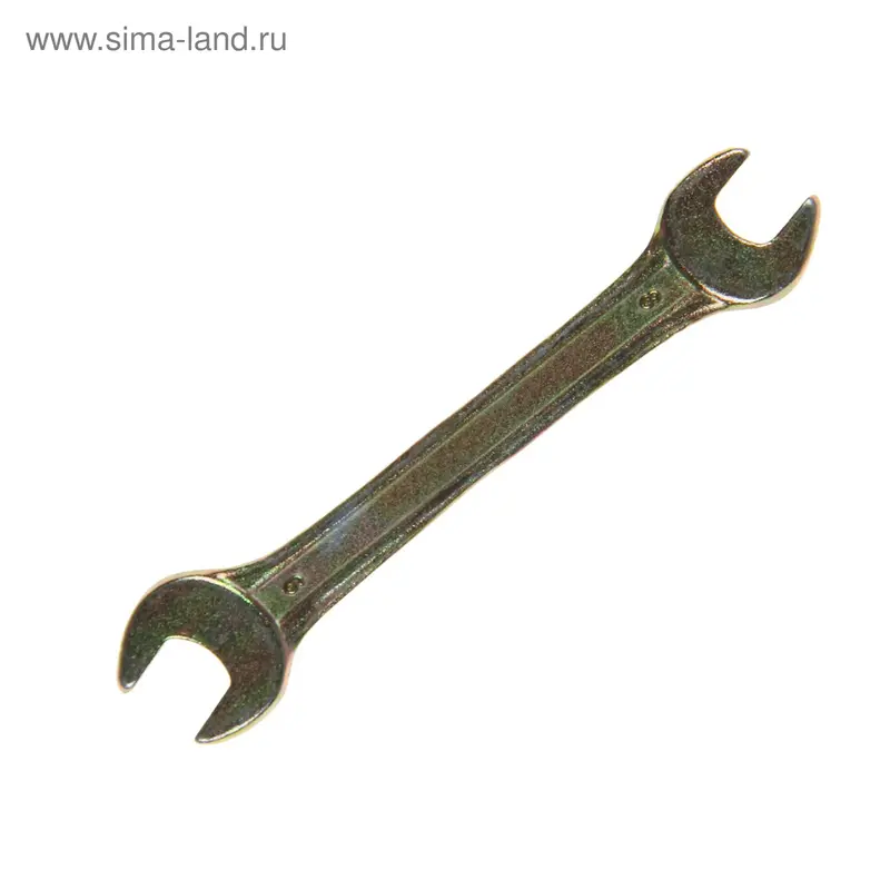 Ключ рожковый ТУНДРА, желтый цинк, 8 х 9 мм