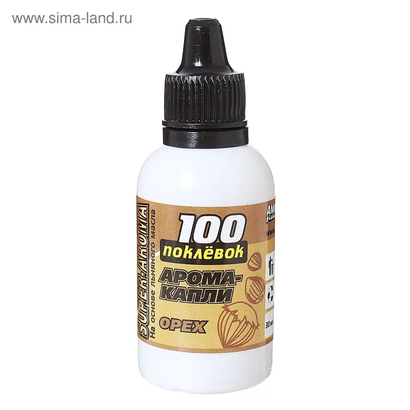 Арома-капли «100 Поклёвок» SUPER AROMA Орех, объём 30 мл