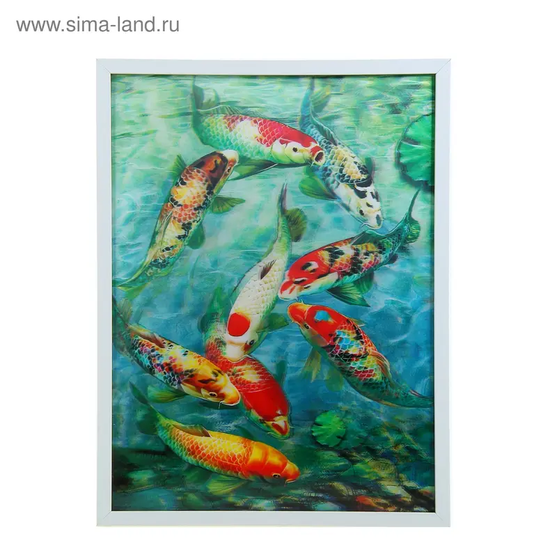 картина объемная 30*40 см "Сомы денежные"