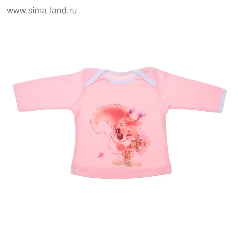 Кофточка "Лесные зверята", рост 68 см (44), цвет розовый