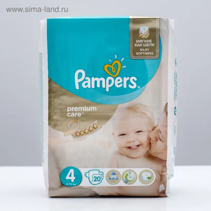 Подгузники Pampers Premium Care Maxi (8-14 кг), 20 шт