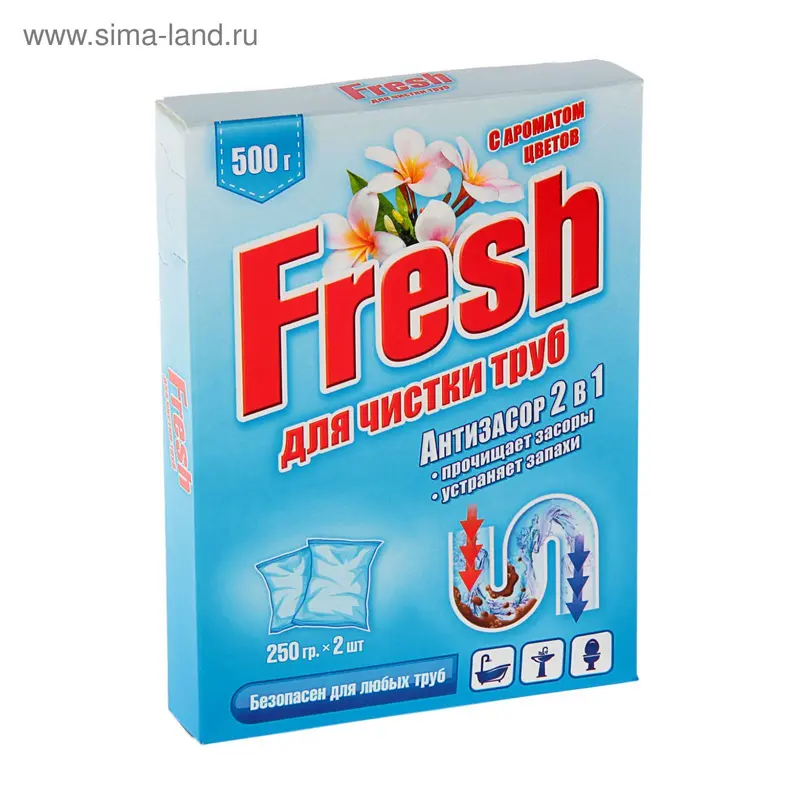 Антизасор Fresh для чистки труб, 500 г