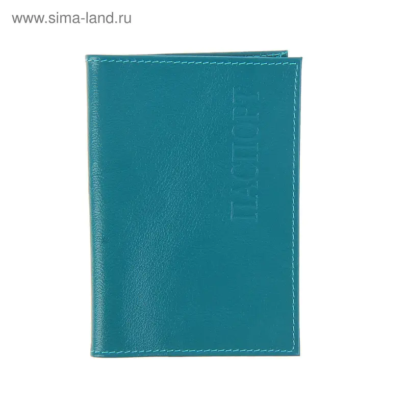 Обложка для паспорта, матовый, голубой