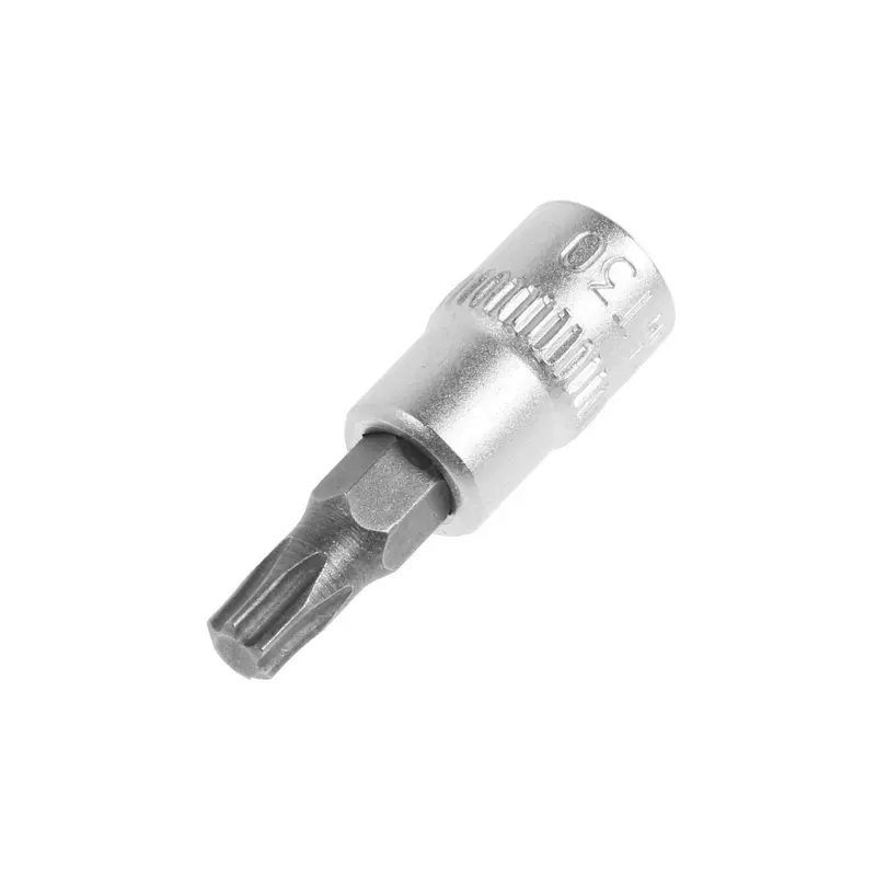 Головка с битой ТУНДРА, CrV, под квадрат 1/4", Т30