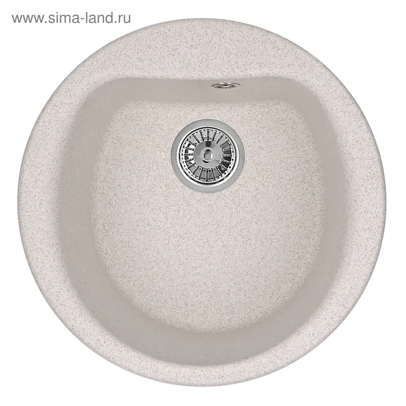 Мойка кухонная Granula 5101, d=500 мм, цвет пирит