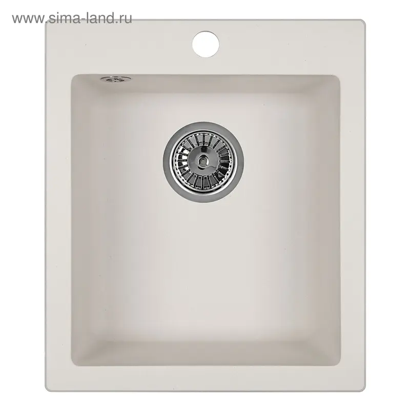 Мойка кухонная Granula 4201, 415х490 мм, цвет арктик