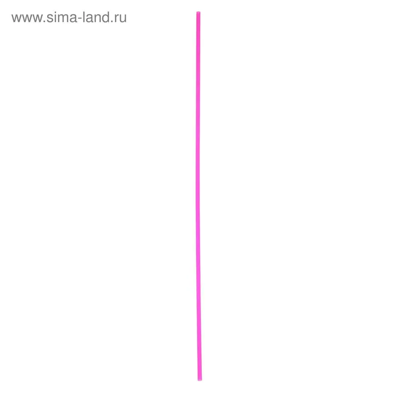 Трубочка для шаров, 50 см, d=6 мм, цвет розовый