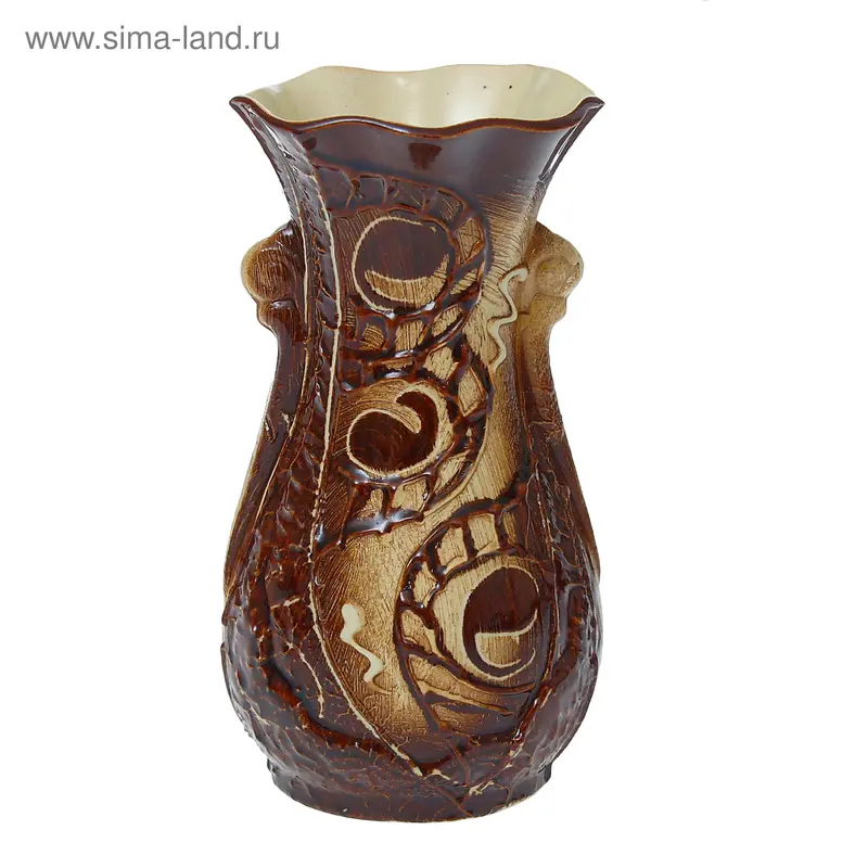Ваза "Лакшми" малая, шамот, глазурь