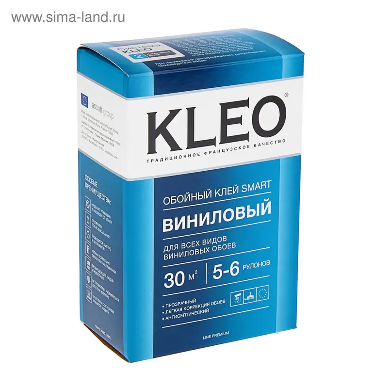 Клей для виниловых обоев Kleo Smart 5-6, сыпучий, 150 гр